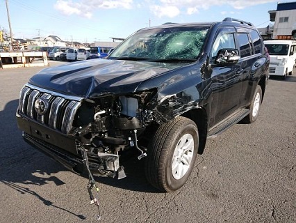 Damaged Toyota Land Cruiser TX Prado 4WD